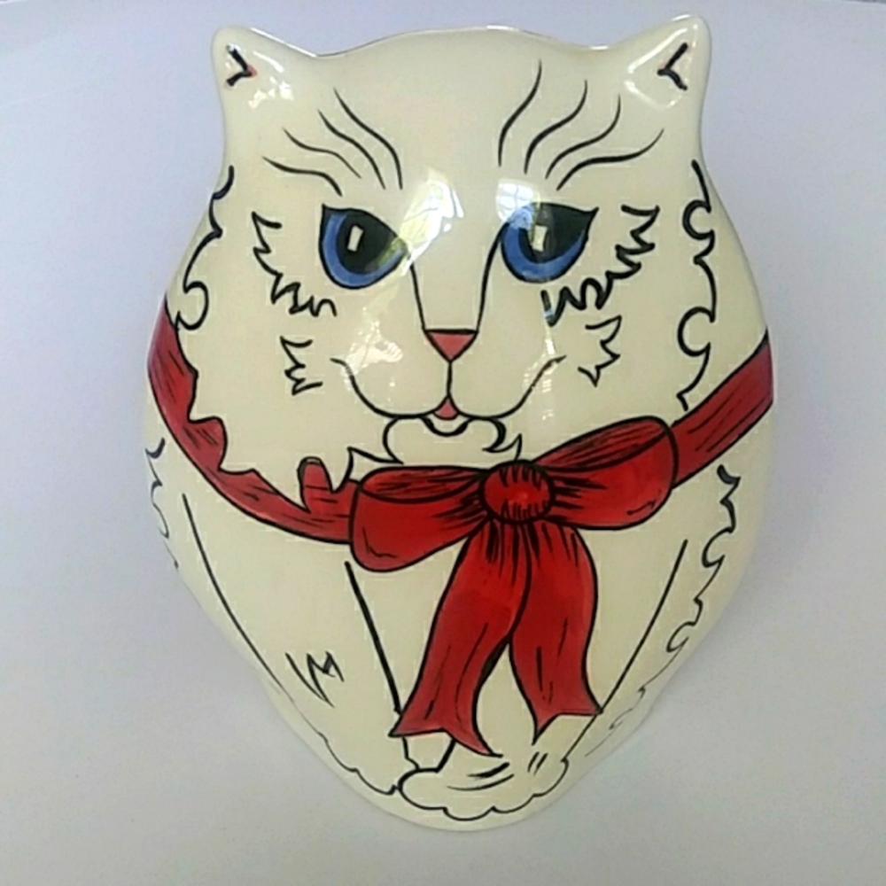 NINA LYMAN VINTAGE 2001 CAT VASE